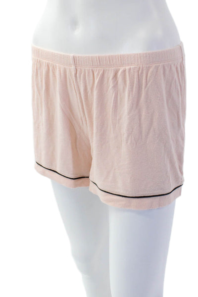 Gillian and OMalley Womens Stripe Trimmed Sleepwear Set Pink Size S