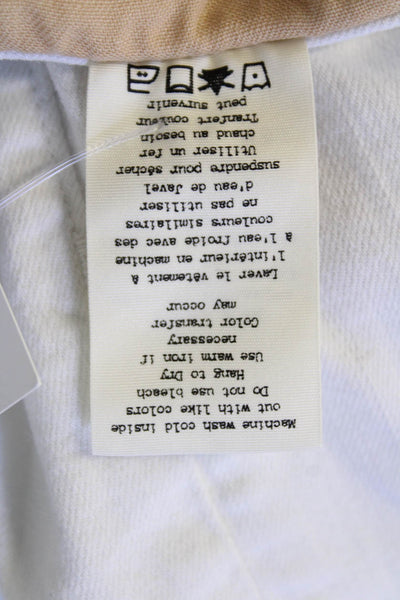 Rag & Bone Women's Five Pocket Distress Straight Leg Jean Pants White Size 27