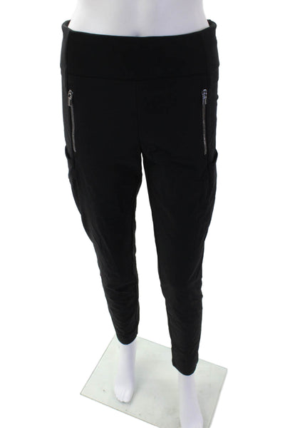 Athleta Women's Pull-On Zip Pockets Tapered Leg Athletic Pants Black Size 6