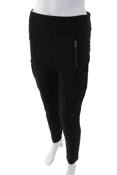 Athleta Women's Pull-On Zip Pockets Tapered Leg Athletic Pants Black Size 6
