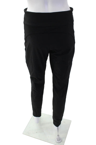 Athleta Women's Pull-On Zip Pockets Tapered Leg Athletic Pants Black Size 6
