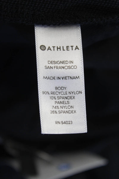 Athleta Women's Pull-On Zip Pockets Tapered Leg Athletic Pants Black Size 6