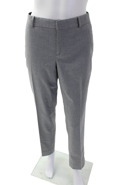 Banana Republic Womens Pleated Zip Button Dress Pants Gray Size 06
