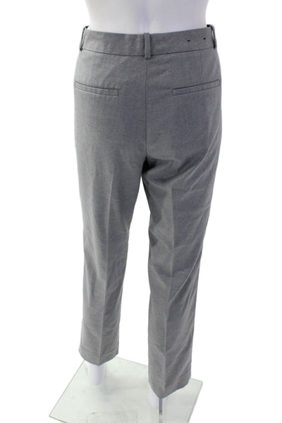 Banana Republic Womens Pleated Zip Button Dress Pants Gray Size 06