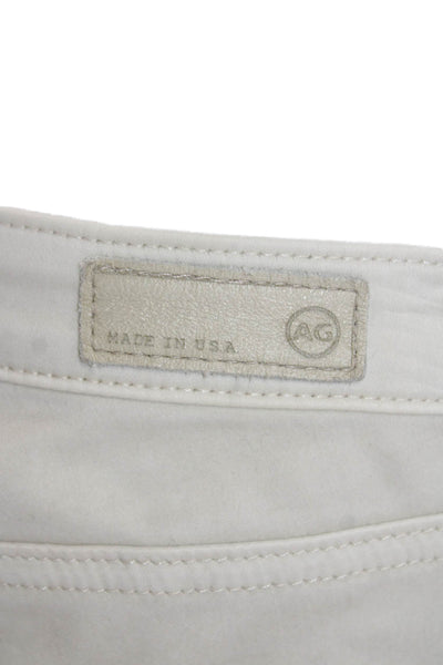 AG Adriano Goldschmied Womens Cotton The Absolute Leggings Jeans Beige Size 27