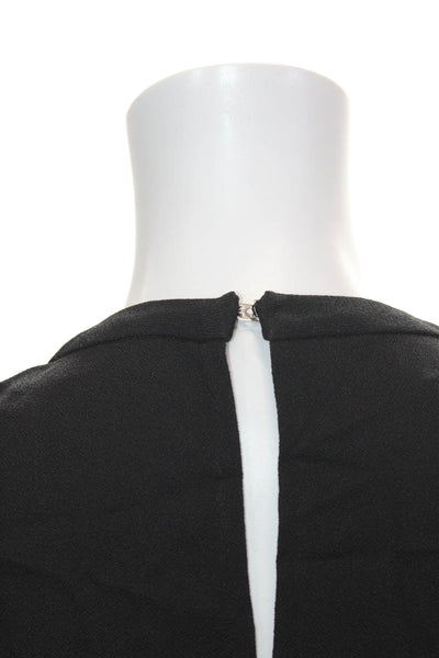 Proenza Schouler Womens Tweed Bottom Short Sleeves Dress Black Size 4