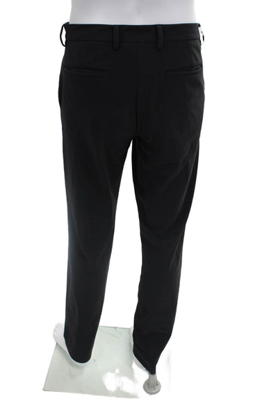 Theory Men's Button Closure Flat Front Straight Leg Dress Pants Black Size 32