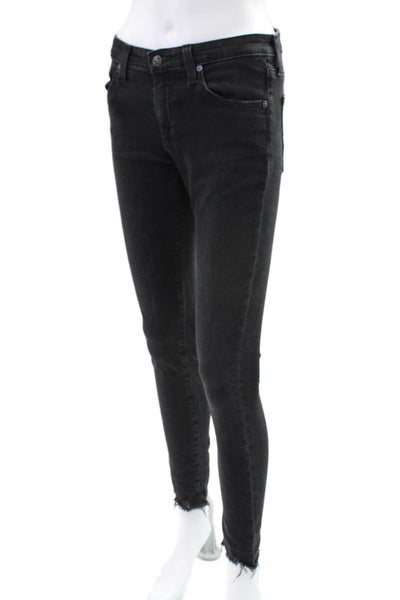 AG Adriano Goldschmied Womens The Legging Ankle SuperSkinny Jeans Black Size 26