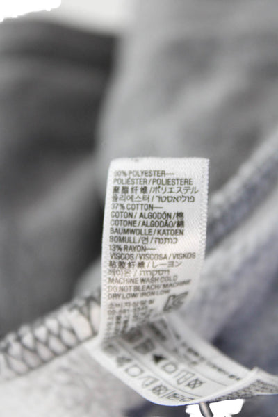 American Apparel Womens Cotton Long Sleeve Full Zip Hoodie Gray Size XS