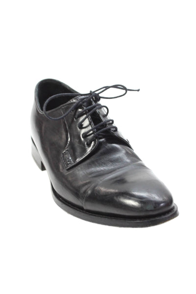 Paul Smith Mens Textured Lace Up Lined Low Top Dress Shoes Black Size 6