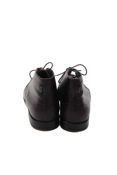 Tods Mens Textured Lined Slip On Rounded Toe Dress Shoes Black Size 6