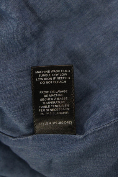 La Vie x Rebecca Taylor Womens Cotton Colorblock A-Line Dress Blue Size XS