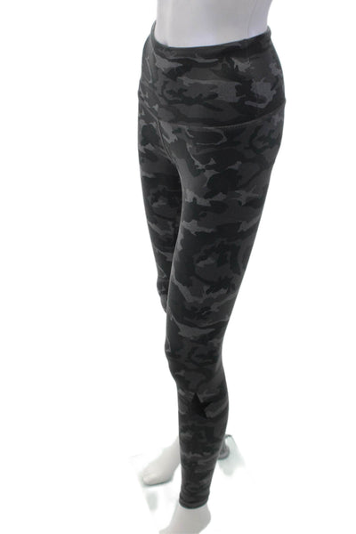 Strut This Womens Camouflage Print Star Motif Leggings Gray One Size