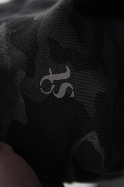 Strut This Womens Camouflage Print Star Motif Leggings Gray One Size