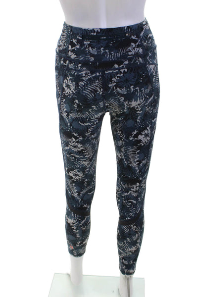 Sweaty Betty Women's Midrise Fitted Athletic Floral Legging Teal Size XS