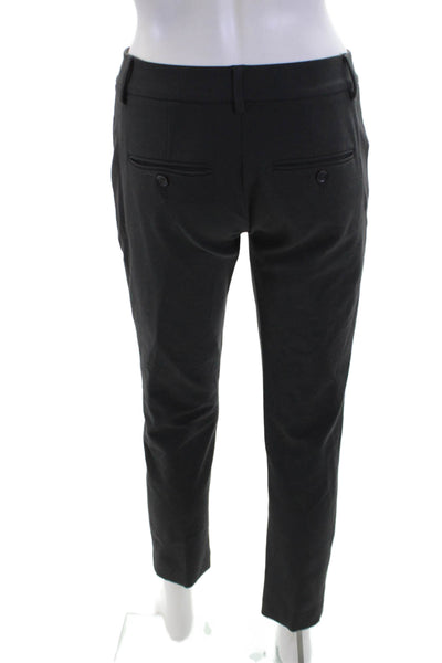 Vince Women's Button Closure Straight Leg Workwear Pants Gray Size 0
