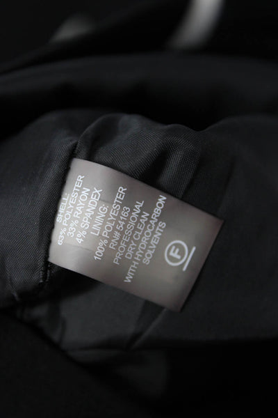 Calvin Klein Womens Printed Crew Neck Zip Back Shift Dress Black Size 10