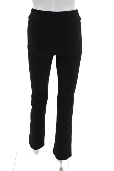 Derek Lam 10 Crosby Womens Zipper Fly Mid Rise Slit Flare Pants Black Size 00