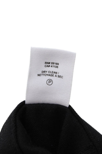 Derek Lam 10 Crosby Womens Zipper Fly Mid Rise Slit Flare Pants Black Size 00