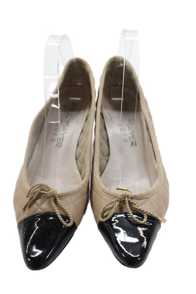 Paul Mayer Womens Kitten Heels Beige Size 9