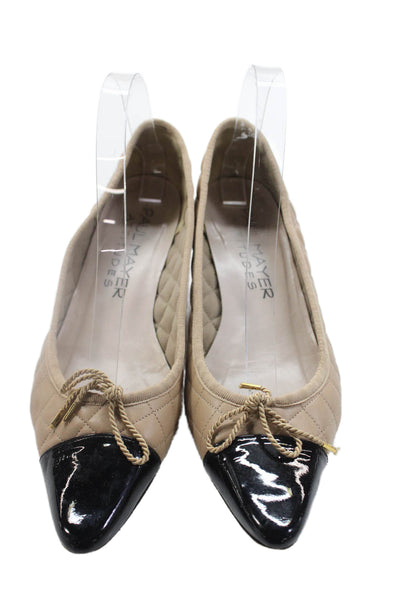 Paul Mayer Womens Kitten Heels Beige Size 9