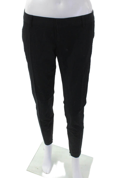 Dsquared2 Womens Wool Blend Low-Rise Tapered Pants Black Size 40