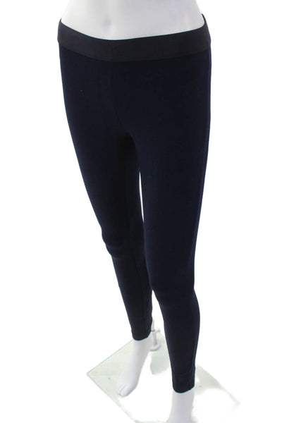 J Crew Womens Elastic Waist Low-Rise Skinny Pants Navy Size 0R