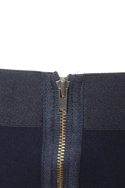 J Crew Womens Elastic Waist Low-Rise Skinny Pants Navy Size 0R