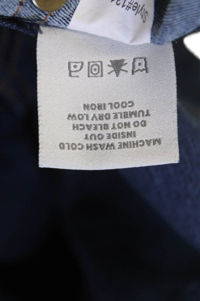 Henry & Belle Womens Cotton Blend Dark Wash Cuffed Jeans Blue Size 26
