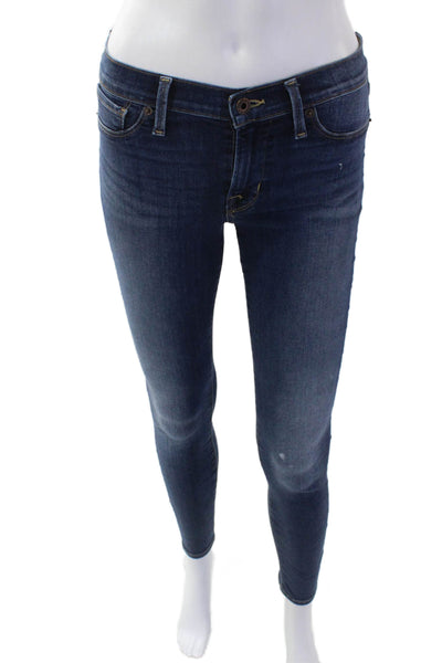 Lucky Brand Womens Denim Dark Wash Skinny Jeans Navy Size 25