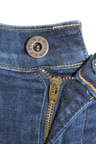 Lucky Brand Womens Denim Dark Wash Skinny Jeans Navy Size 25