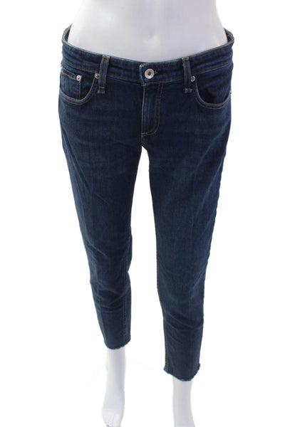Lucky Brand Womens Denim Dark Wash Skinny Jeans Navy Size 25
