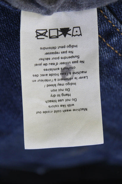 Rag & Bone Womens Cotton Dark Wash Low-Rise Skinny Jeans Blue Size 25