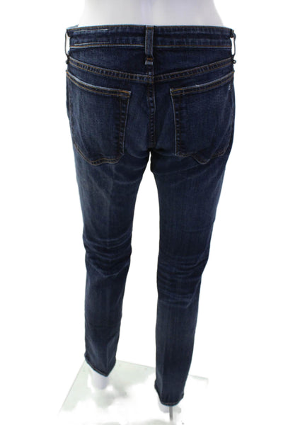 Rag & Bone Womens Cotton Distressed Skinny Jeans Blue Size 25
