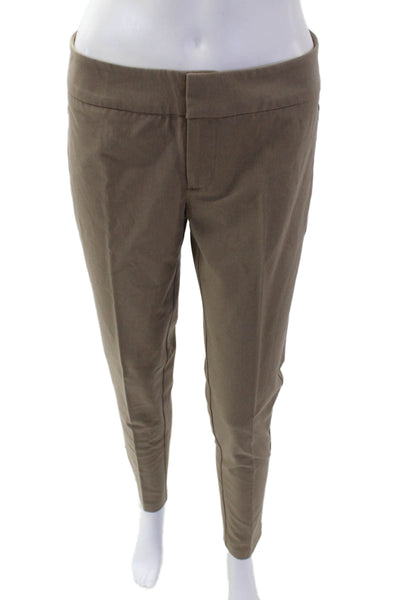 Ecru Womens Cotton Blend Low-Rise Skinny Pants Brown Size 2