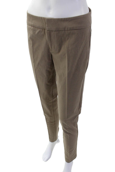 Ecru Womens Cotton Blend Low-Rise Skinny Pants Brown Size 2