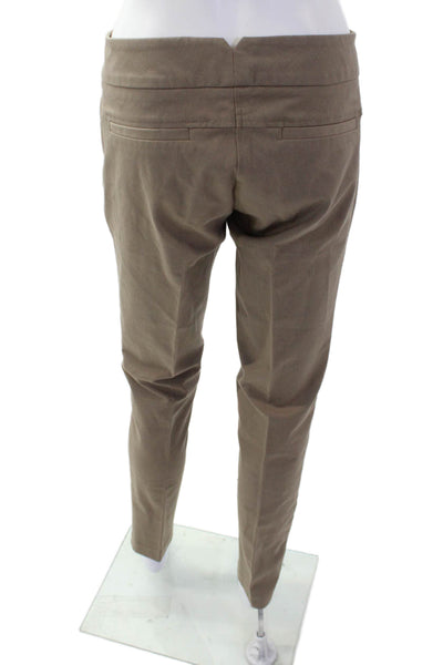 Ecru Womens Cotton Blend Low-Rise Skinny Pants Brown Size 2