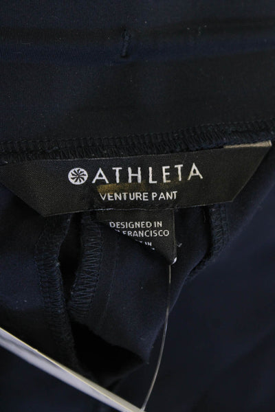 Athleta Womens Drawstring Waist Tapered Activewear Pants Navy Size 0
