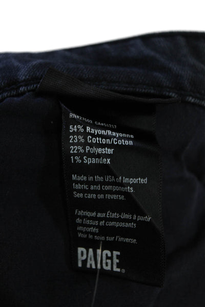 Paige Black Label Womens Dark Wash Lennox Jeans Blue Cotton Size 30