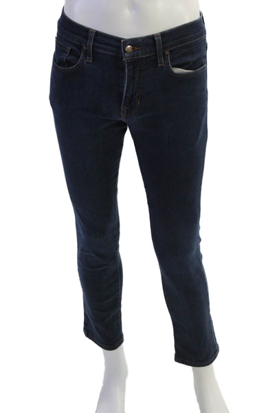 Joes Mens Zip Up Slim Fit Dark Wash Jeans Bluer Cotton Size 30
