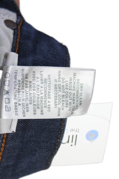 Joes Mens Zip Up Slim Fit Dark Wash Jeans Bluer Cotton Size 30