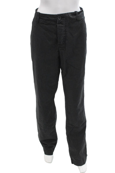 Standard James Perse Womens Cotton Straight Leg Pants Black Size EUR 34