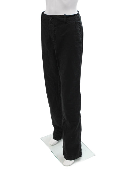 Standard James Perse Womens Cotton Straight Leg Pants Black Size EUR 34
