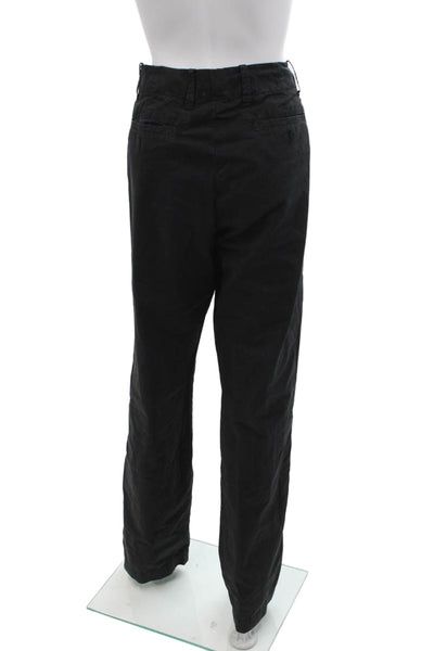 Standard James Perse Womens Cotton Straight Leg Pants Black Size EUR 34