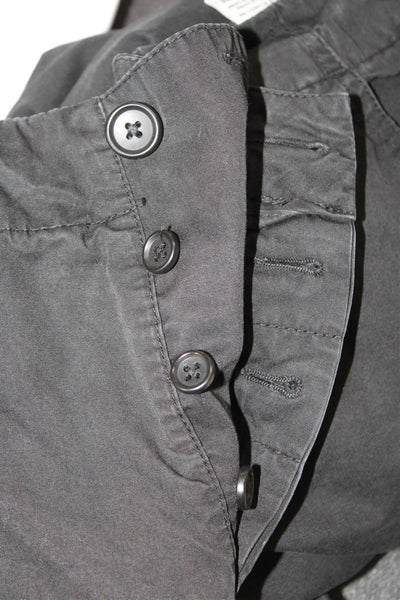 Standard James Perse Womens Cotton Straight Leg Pants Black Size EUR 34