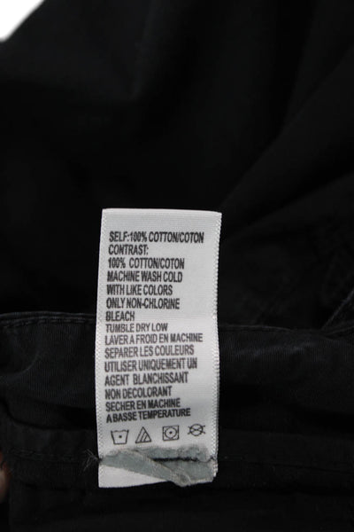 Standard James Perse Womens Cotton Straight Leg Pants Black Size EUR 34