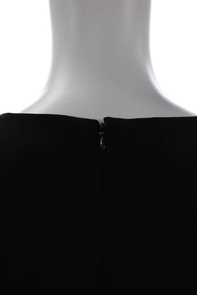 Karl Lagerfeld Womens Long Sleeve Rhinestoned Cuff Detail Dress Black Size 4