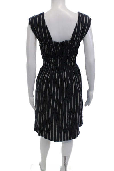 Trademark Womens Striped Mini Dress Blue Size 0