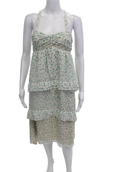 J Crew Womens Floral Sundress White Size 00