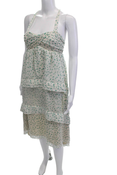 J Crew Womens Floral Sundress White Size 00